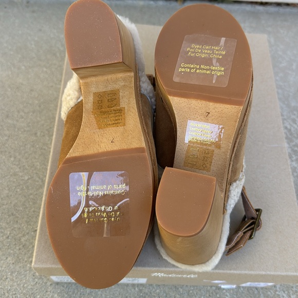 Madewell shearling women’s clogs - Picture 5 of 6